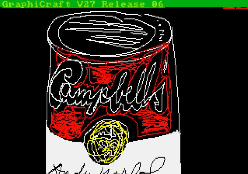 Een van Warhol's verloren gewaande pixelkunstwerken