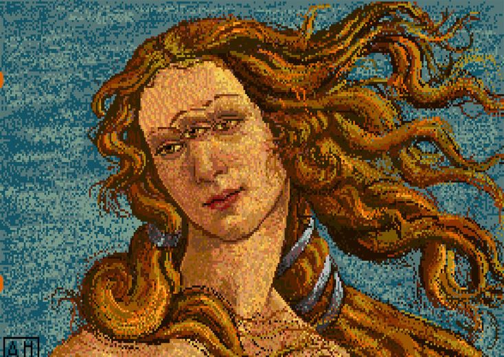 Een van Warhol's verloren gewaande pixelkunstwerken
