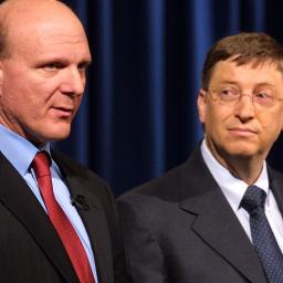 Ballmer kreeg pas leiding over Microsoft na vertrek Bill Gates