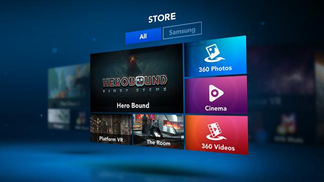 De Gear VR-appwinkel
