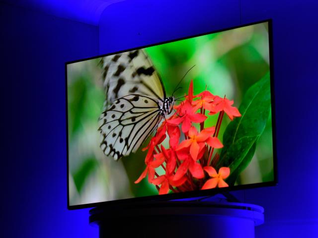 Een ultra hd-tv van Panasonic