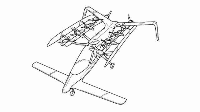 Een patenttekening van Zee.Aero